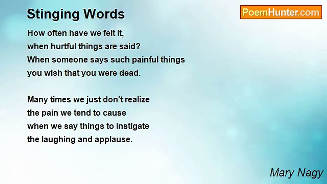 Mary Nagy - Stinging Words