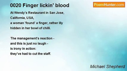 Michael Shepherd - 0020 Finger lickin' blood