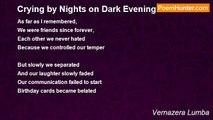 Vernazera Lumba - Crying by Nights on Dark Evenings