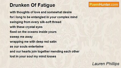 Lauren Phillips - Drunken Of Fatigue