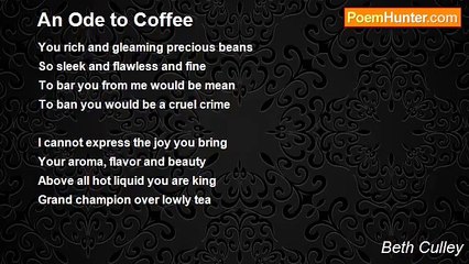 Beth Culley - An Ode to Coffee