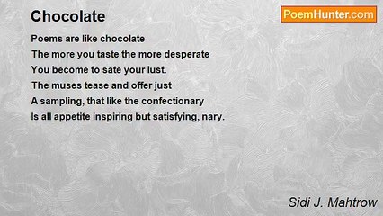 Sidi J. Mahtrow - Chocolate