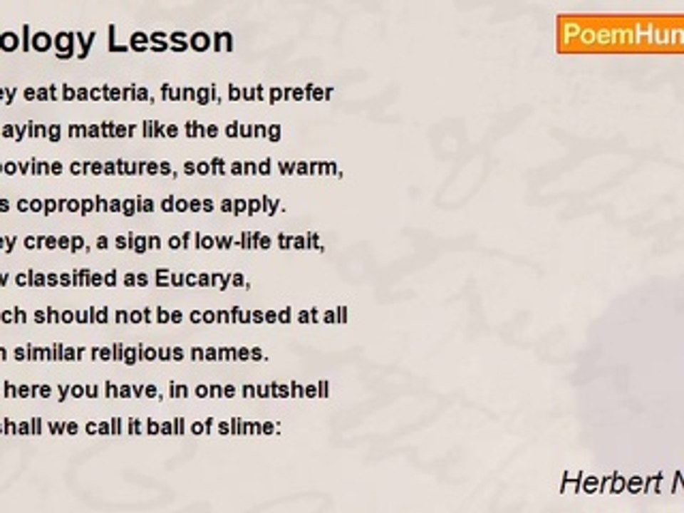 Herbert Nehrlich - Biology Lesson