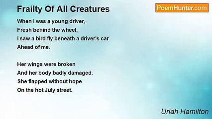 Uriah Hamilton - Frailty Of All Creatures