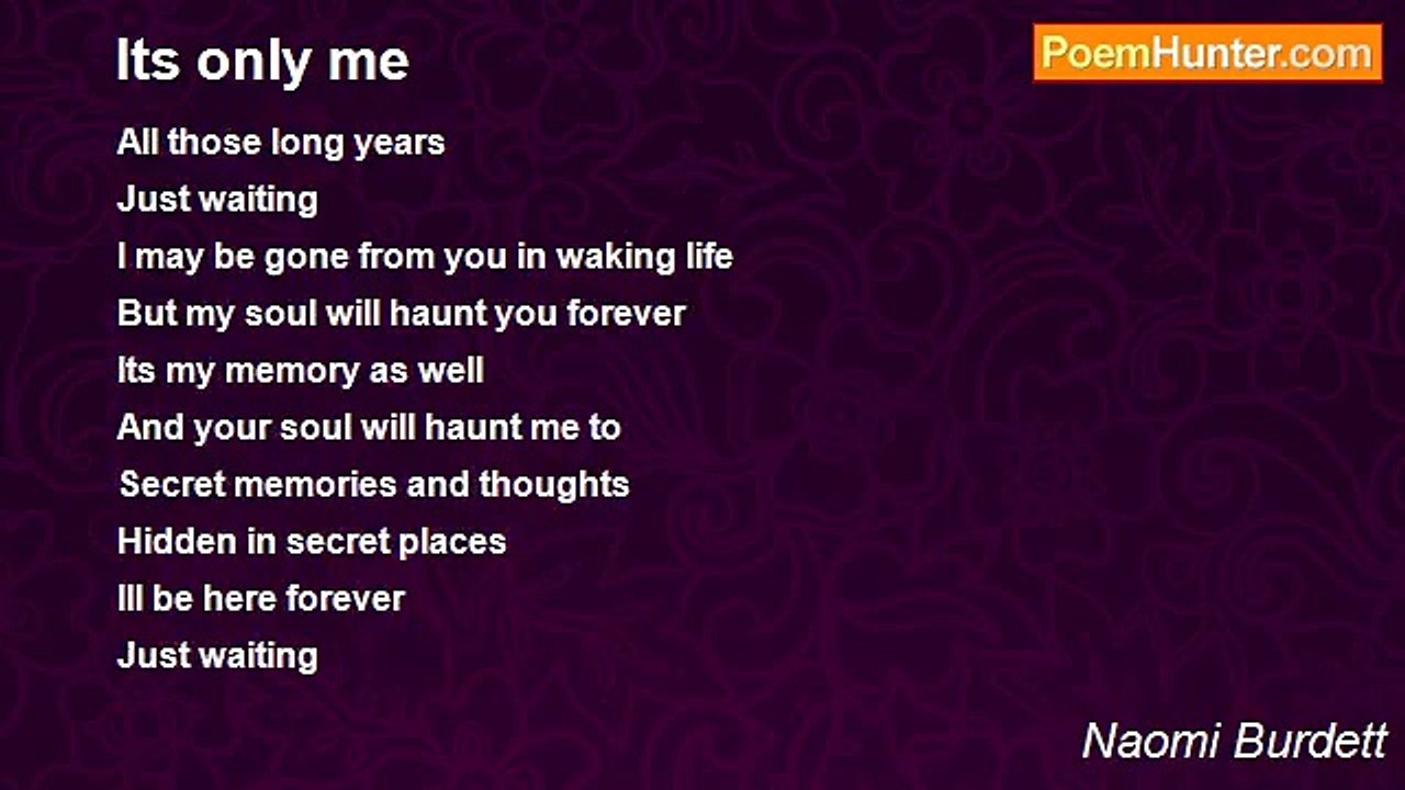 Naomi Burdett - Its only me