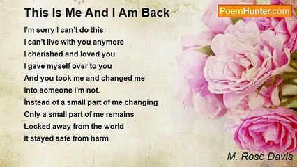 M. Rose Davis - This Is Me And I Am Back