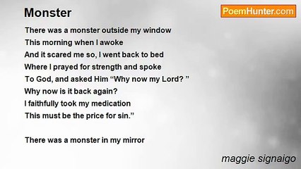 maggie signaigo - Monster