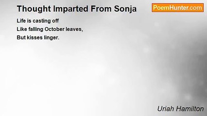 Uriah Hamilton - Thought Imparted From Sonja