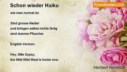 Herbert Nehrlich - Schon wieder Haiku