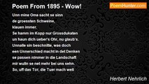 Herbert Nehrlich - Poem From 1895 - Wow!