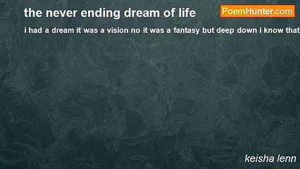 keisha lenn - the never ending dream of life