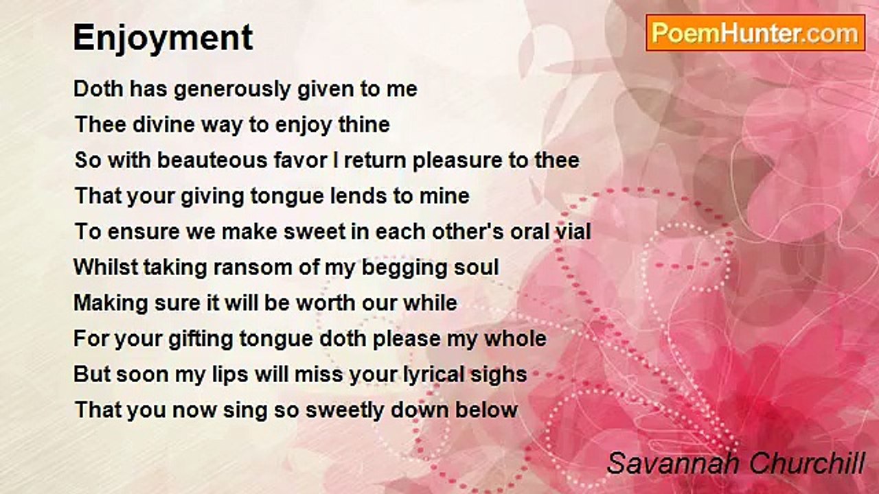 Savannah Churchill - Enjoyment
