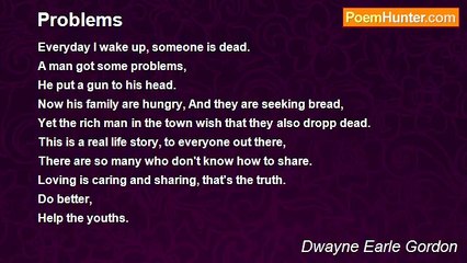 Dwayne Earle Gordon - Problems