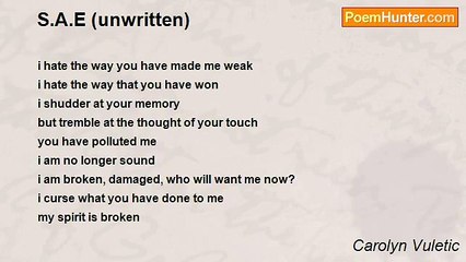 Carolyn Vuletic - S.A.E (unwritten)