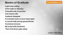 Uriah Hamilton - Mantra of Gratitude