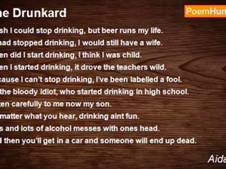 Aidan Ross - The Drunkard