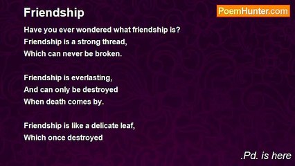 .Pd. is here - Friendship