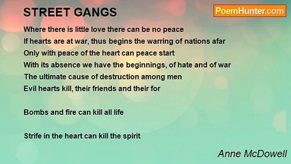 Anne McDowell - STREET GANGS