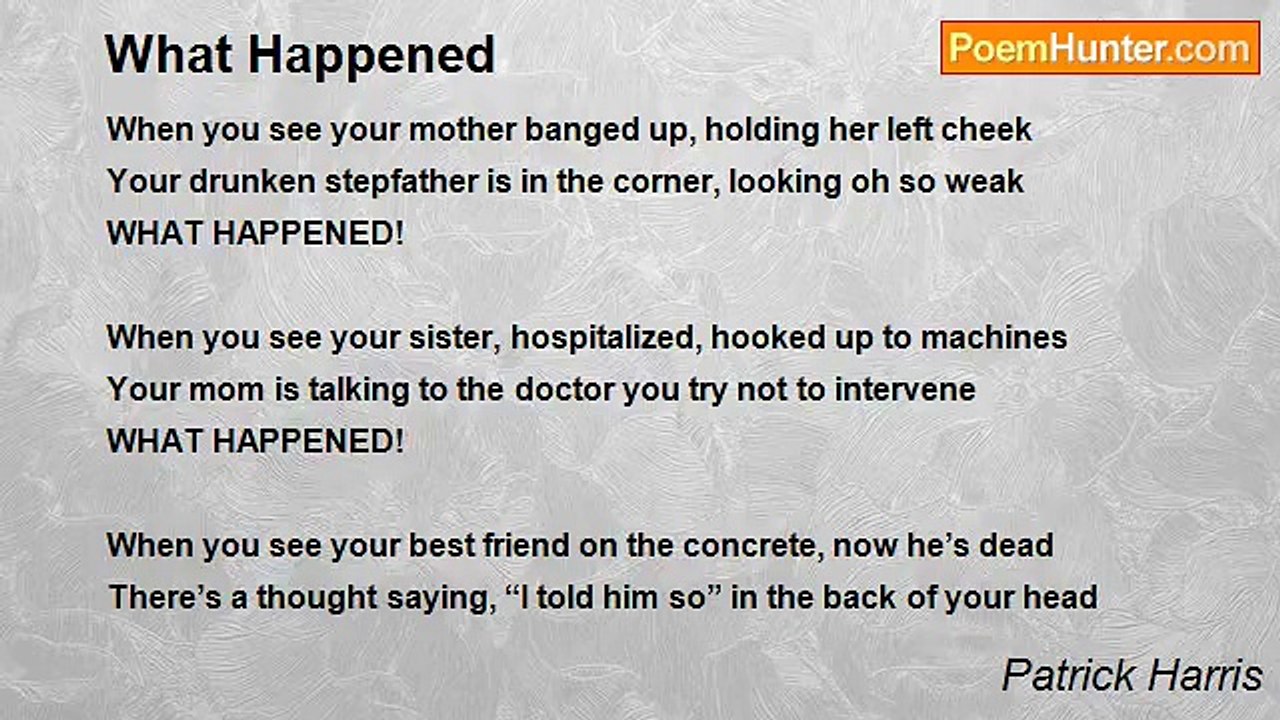 Patrick Harris - What Happened