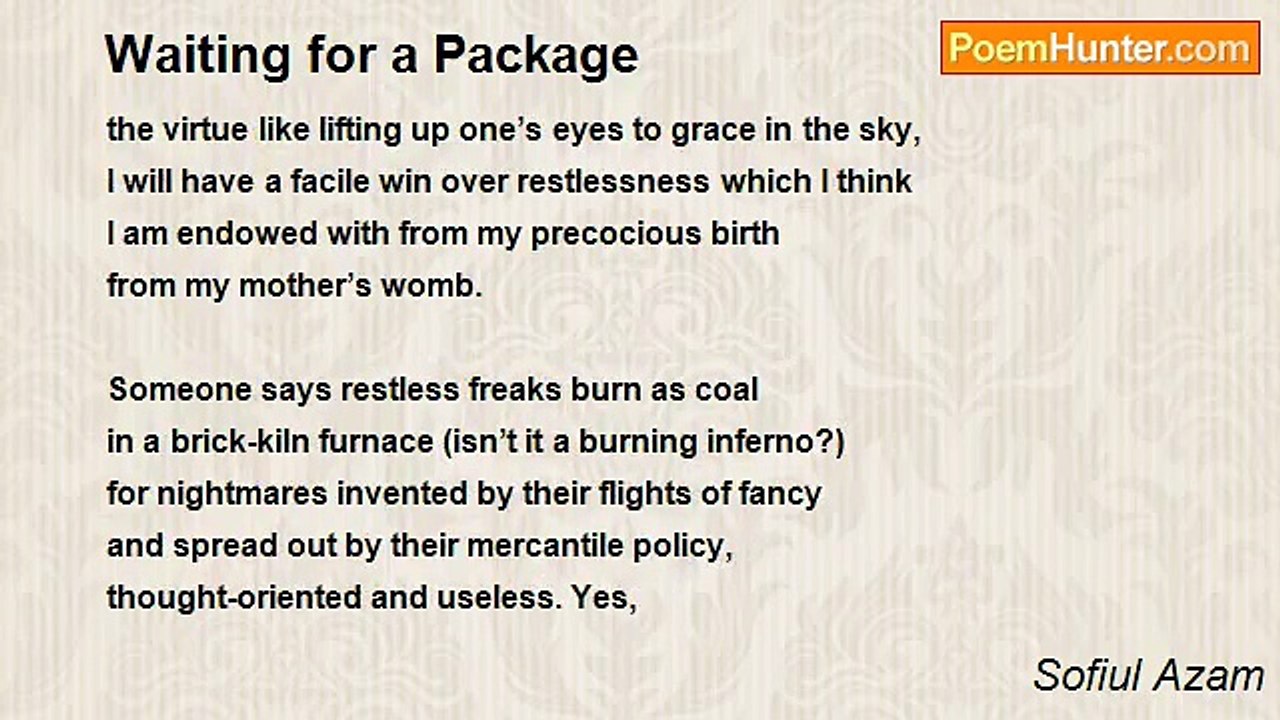 Sofiul Azam - Waiting for a Package