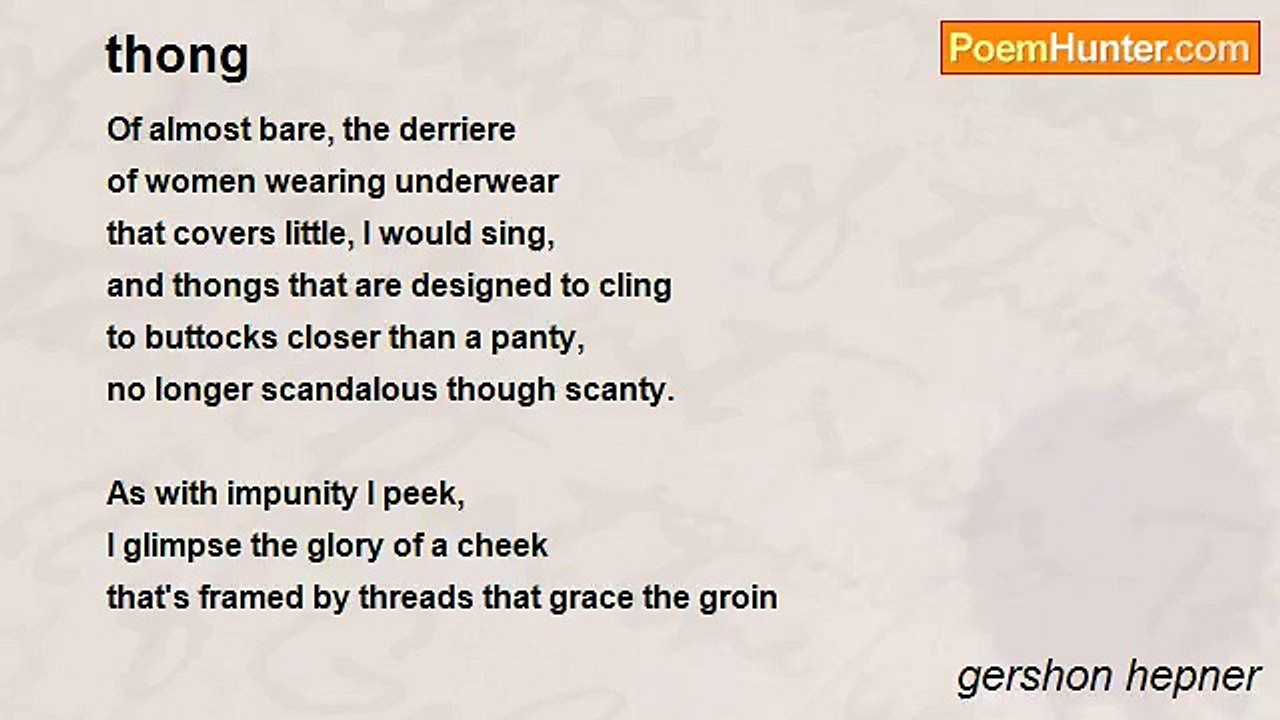 gershon hepner - thong