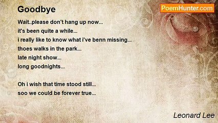 Leonard Lee - Goodbye