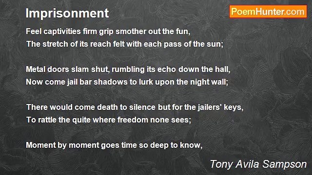 Tony Avila Sampson - Imprisonment