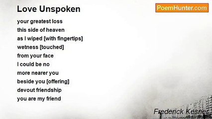 Frederick Kesner - Love Unspoken