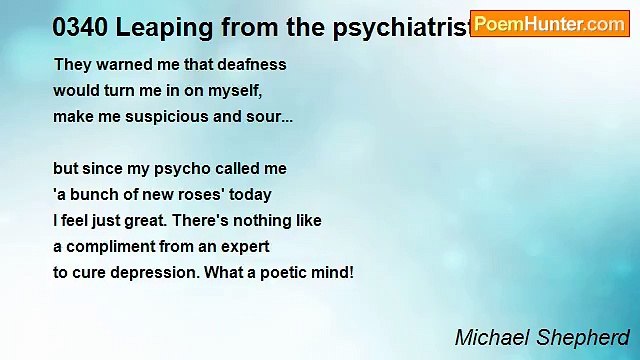 Michael Shepherd - 0340 Leaping from the psychiatrist's couch