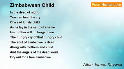 Allan James Saywell - Zimbabwean Child