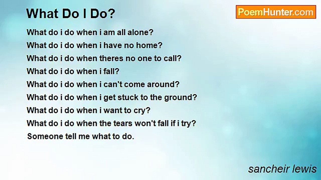 sancheir lewis - What Do I Do?