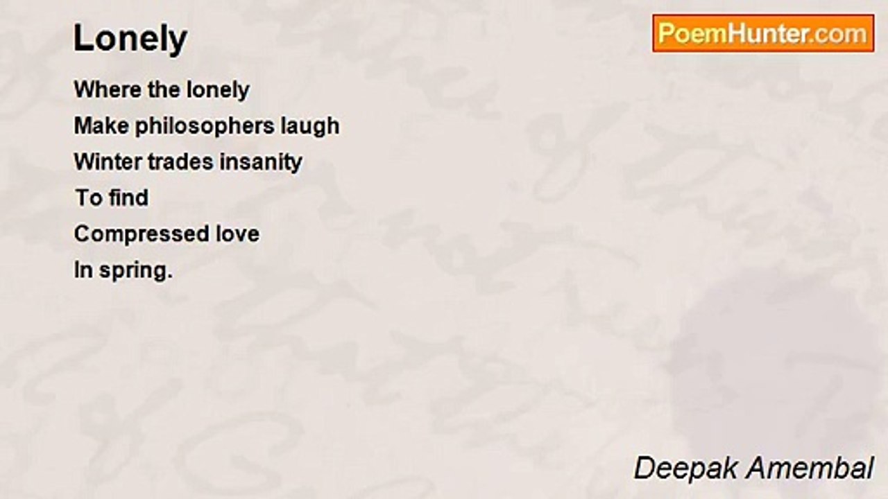 Deepak Amembal - Lonely