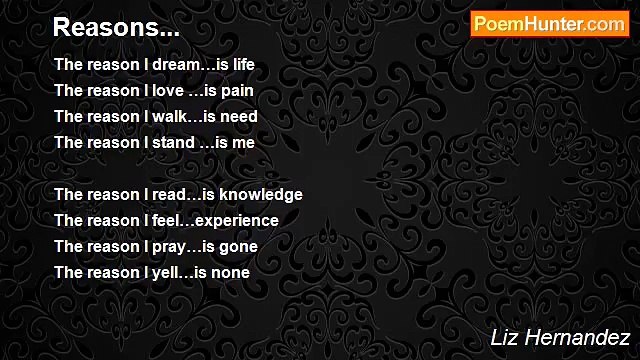 Liz Hernandez - Reasons...