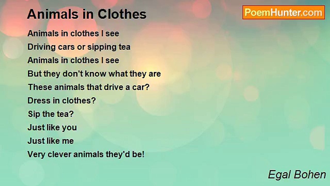 Egal Bohen - Animals in Clothes