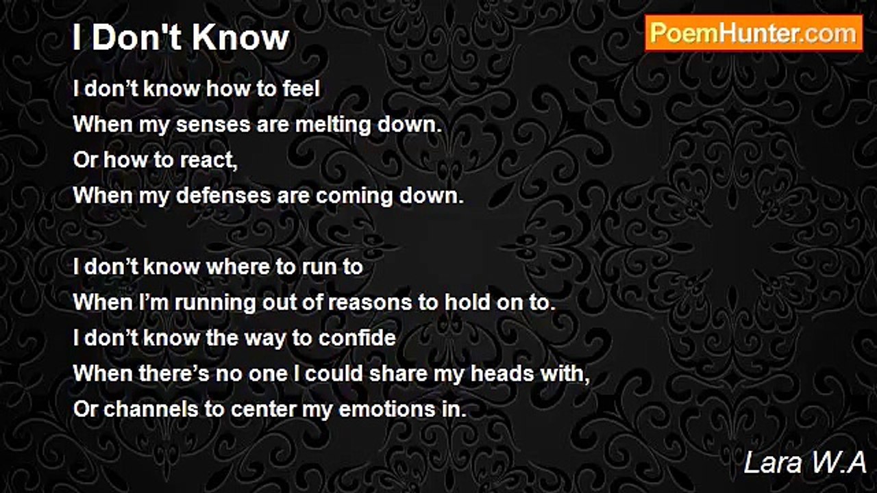 Lara W.A - I Don't Know
