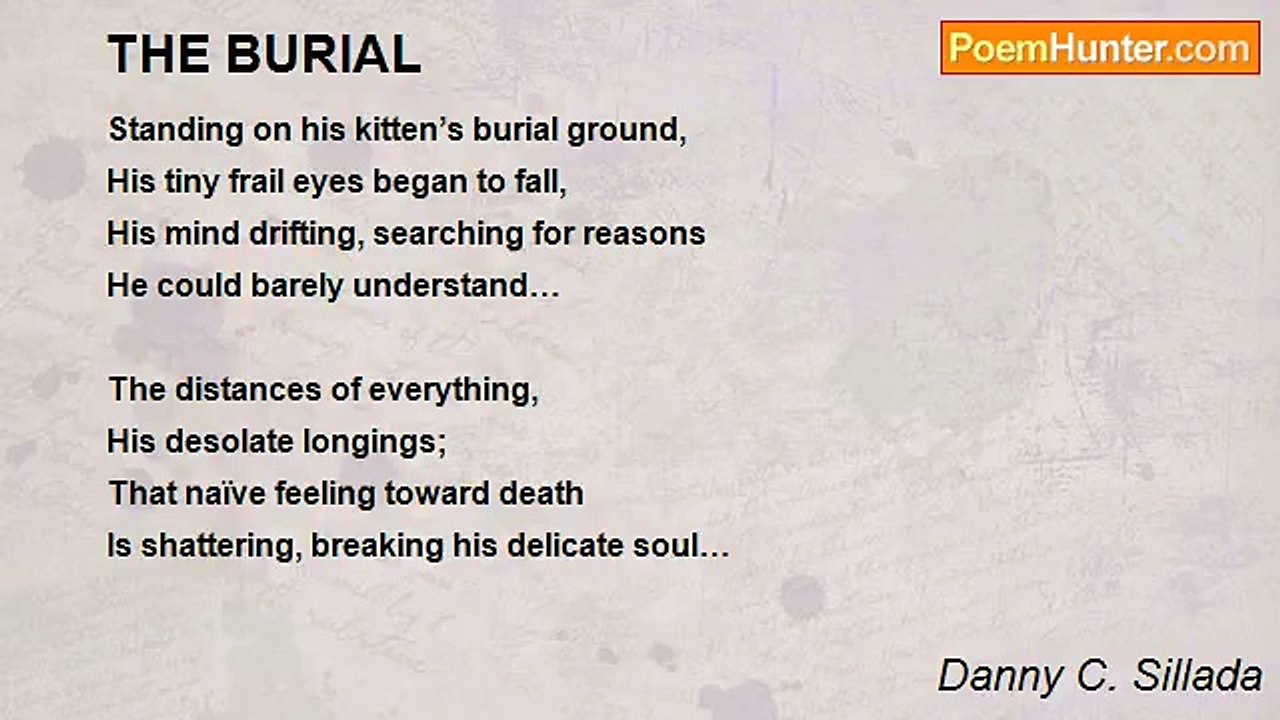 Danny C. Sillada - THE BURIAL