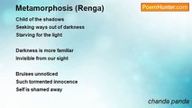 chanda panda - Metamorphosis (Renga)