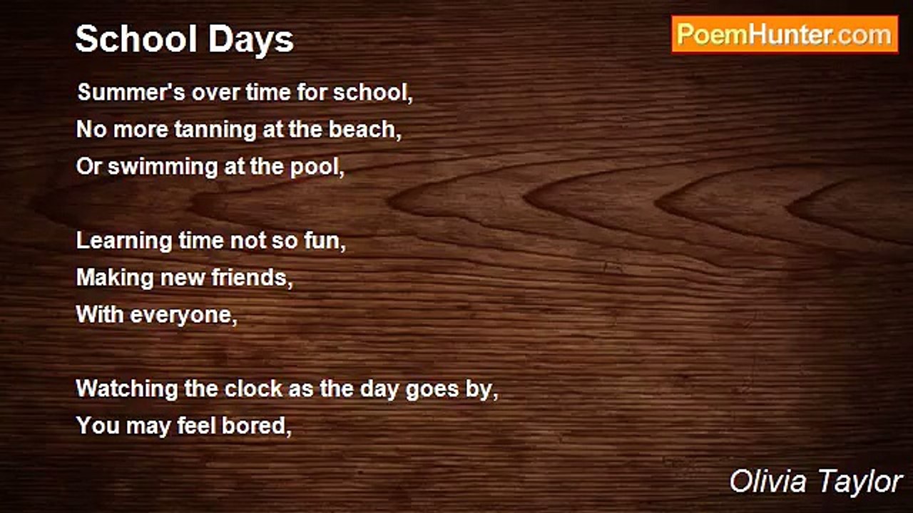 Olivia Taylor - School Days