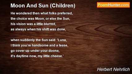 Herbert Nehrlich - Moon And Sun (Children)