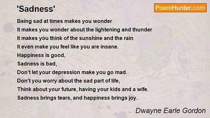 Dwayne Earle Gordon - 'Sadness'
