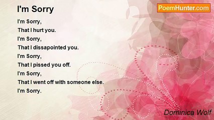 Dominica Wolf - I'm Sorry