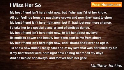 Matthew Jenkins - I Miss Her So