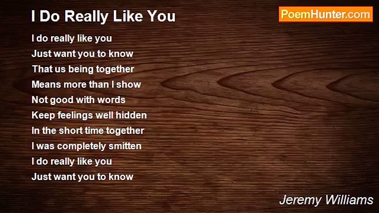 Jeremy Williams - I Do Really Like You