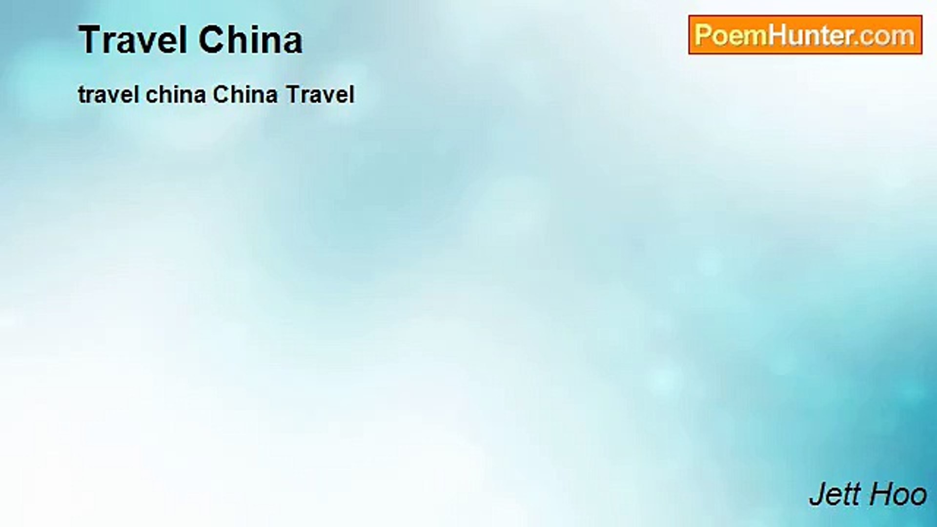 ⁣Jett Hoo - Travel China