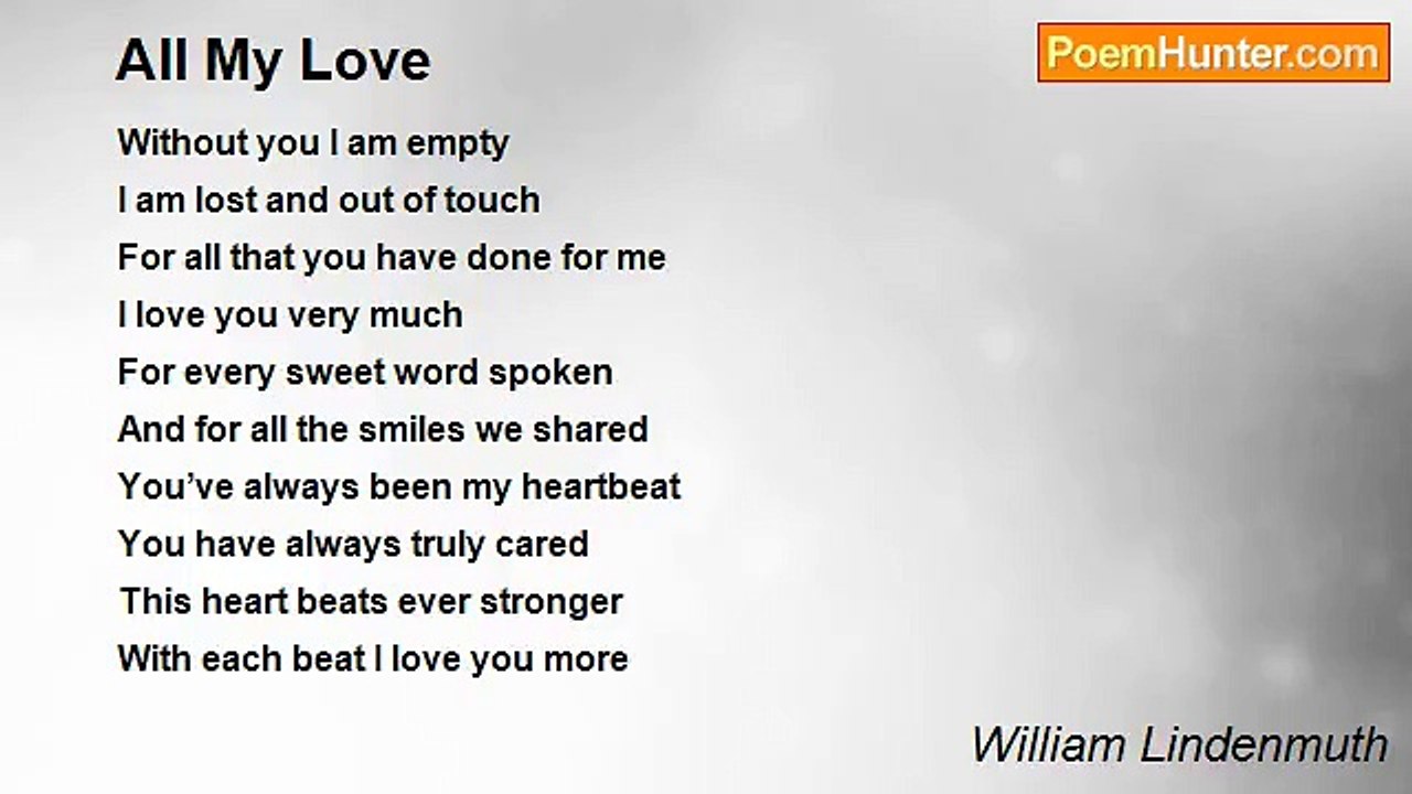 William Lindenmuth - All My Love