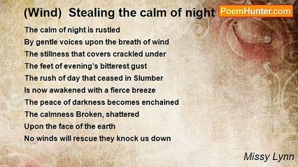 Missy Lynn - (Wind)  Stealing the calm of night