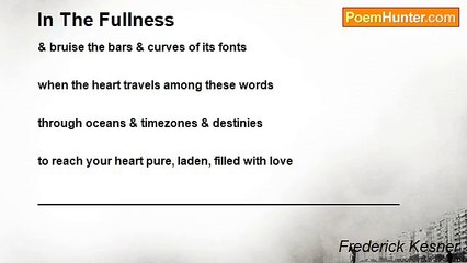 Frederick Kesner - In The Fullness