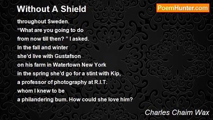 Charles Chaim Wax - Without A Shield