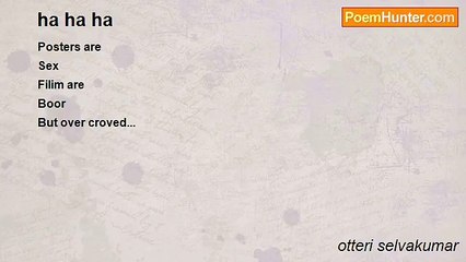 otteri selvakumar - ha ha ha