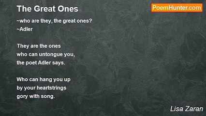 Lisa Zaran - The Great Ones